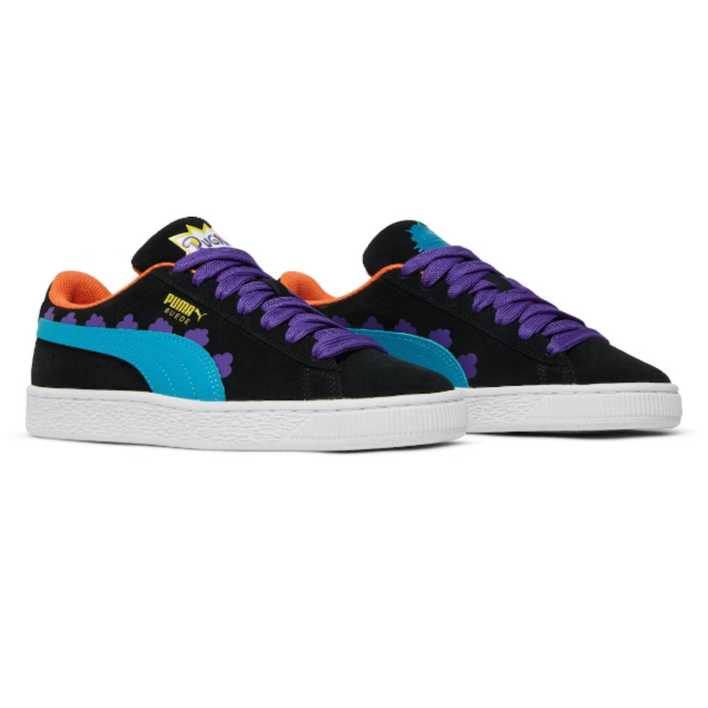 Puma Nickelodeon Rugrats Suede Black Caribbean Sea Sneakers Shoes Kids Size 4C